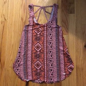 Tribal printed top
